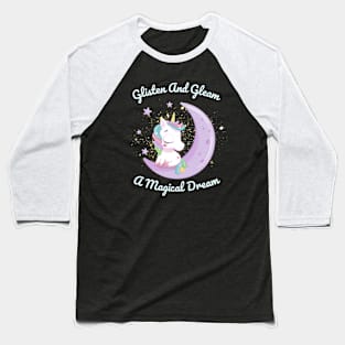 Whimsical Night: Glisten and Gleam- A Magical Dream Baseball T-Shirt